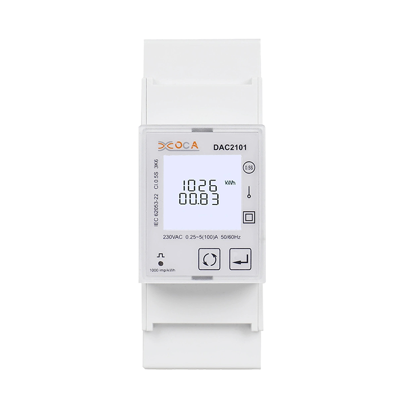 DAC2101 Trilho DIN Monofásico Display LCD Medidor de Energia Modbus Multi-Tarifária