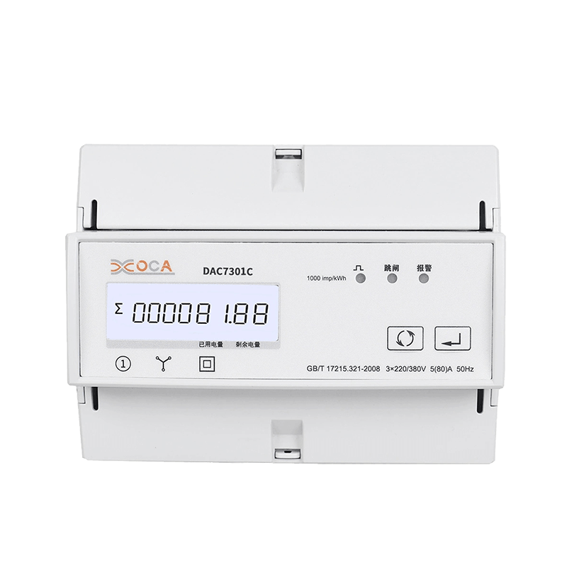 Dac7301c Trilho DIN AC Trifásico Tarifa Modbus Medidor de energia elétrica sem fio