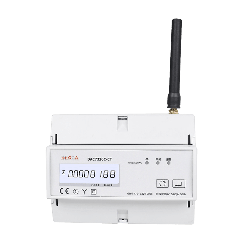 Dac7320c-CT Trilho DIN WiFi multifuncional com transformador Smart Modbus Medidor de energia