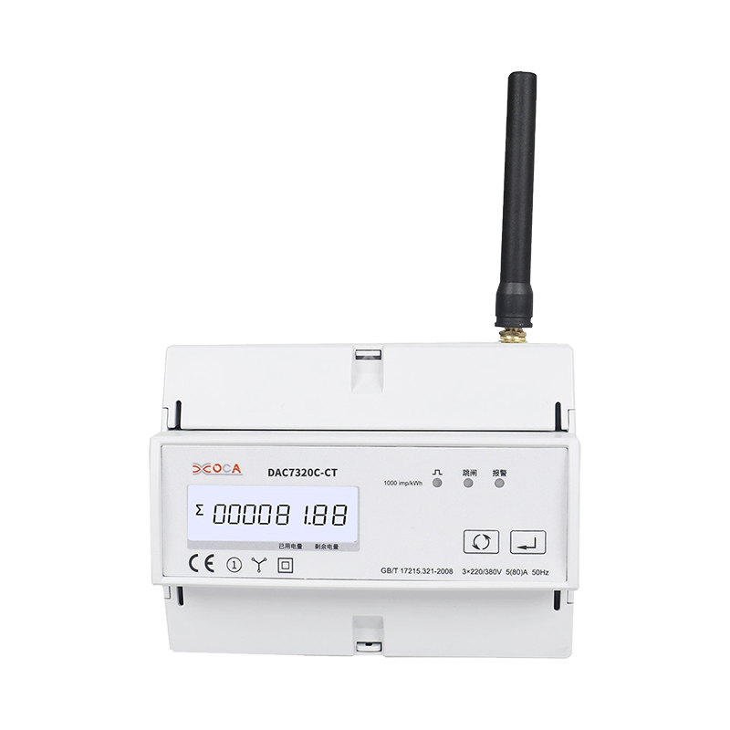 Dac7321c-CT trilho DIN AC WiFi com transformador Tuya medidor de energia eletrônica