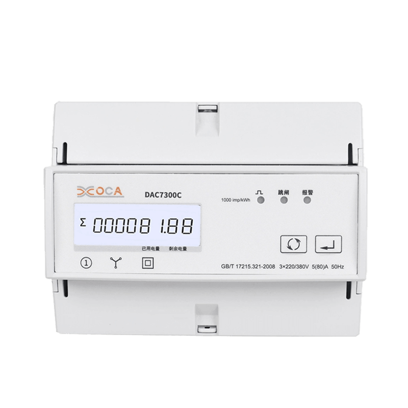 DAC7300C trilho DIN trifásico Modbus AC relé medidor de energia elétrica