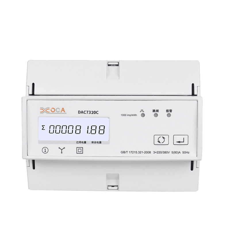 Dac7320C DIN Rail WiFi com medidor de energia elétrica de relé