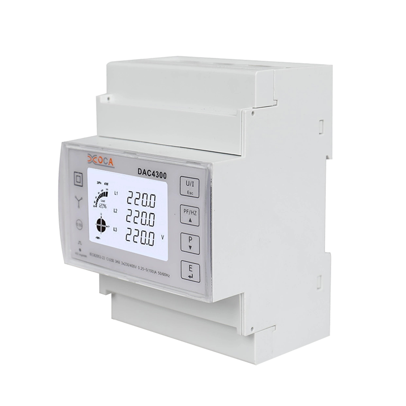 Dac4301 Medidor de energia trifásico inteligente Modbus multifuncional pré-pago de energia Watt-hora