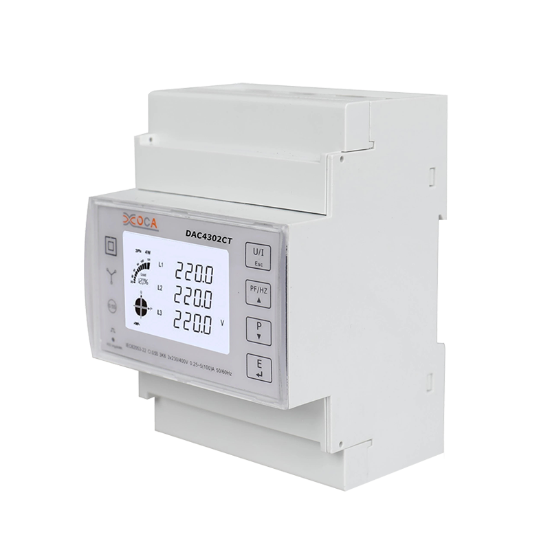 Medidor de energia elétrica Modbus pré-pago trifásico Dac4302CT