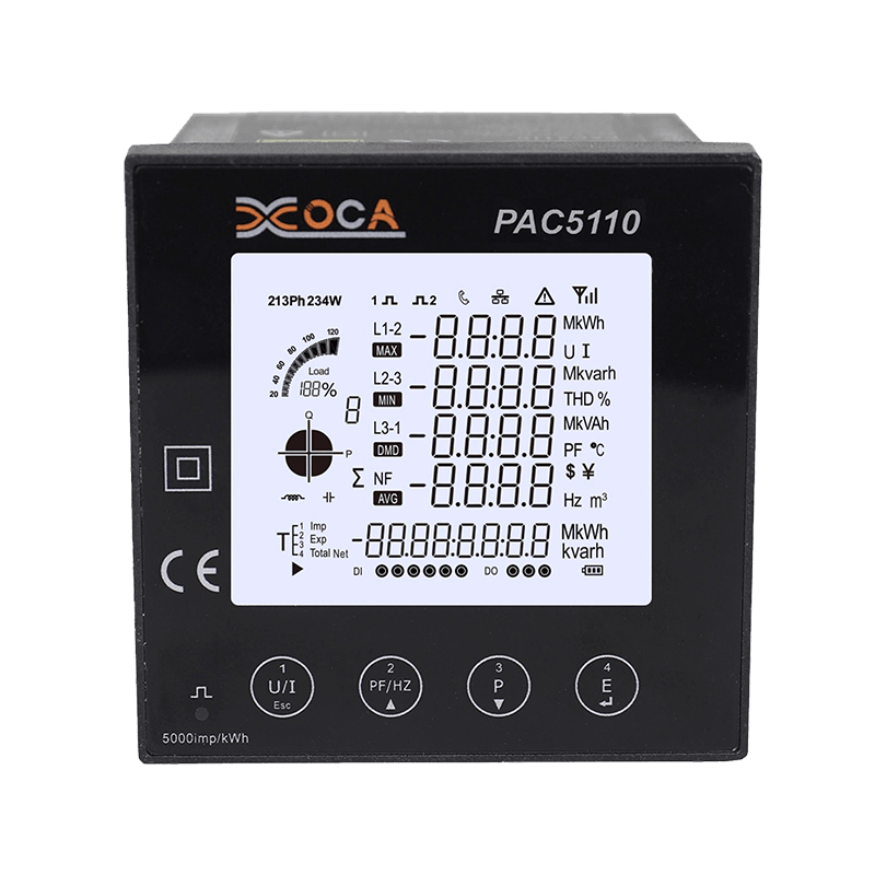 PAC5110 Painel trifásico RS485 Modbus Digital Medidor de energia elétrica Medidor de energia