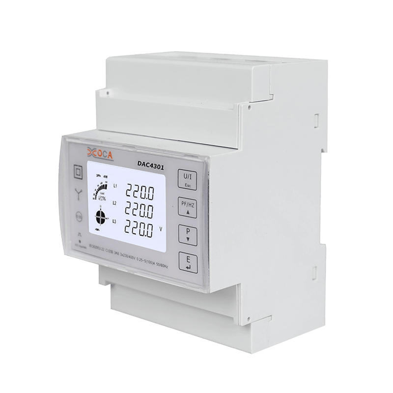 Medidor eletrônico sem fio esperto trifásico de Modbus do trilho do RUÍDO