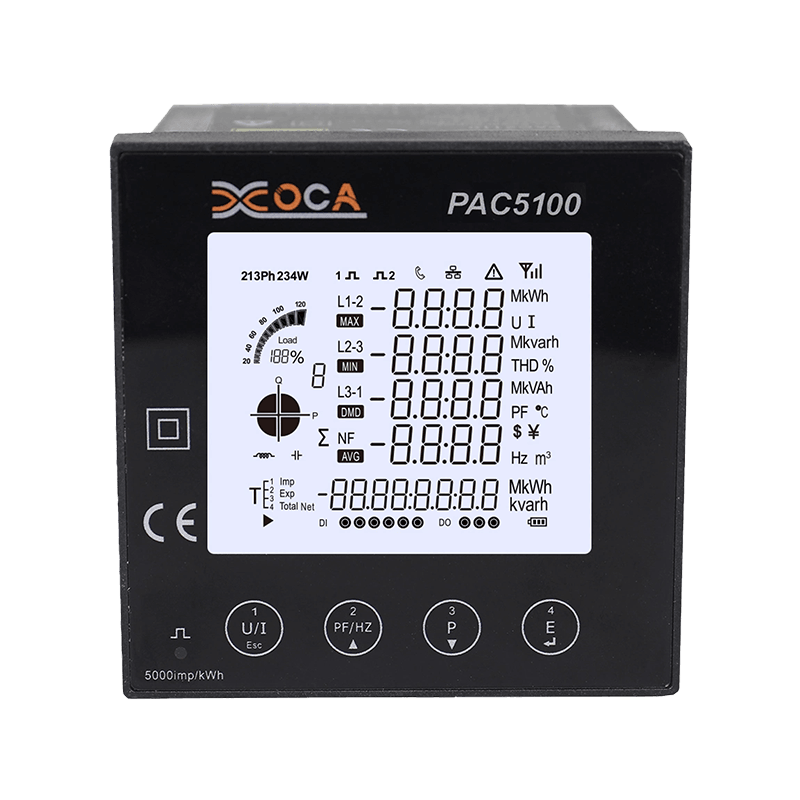 Medidor de painel inteligente multifuncional PAC5100 Wi-Fi inteligente monofásico