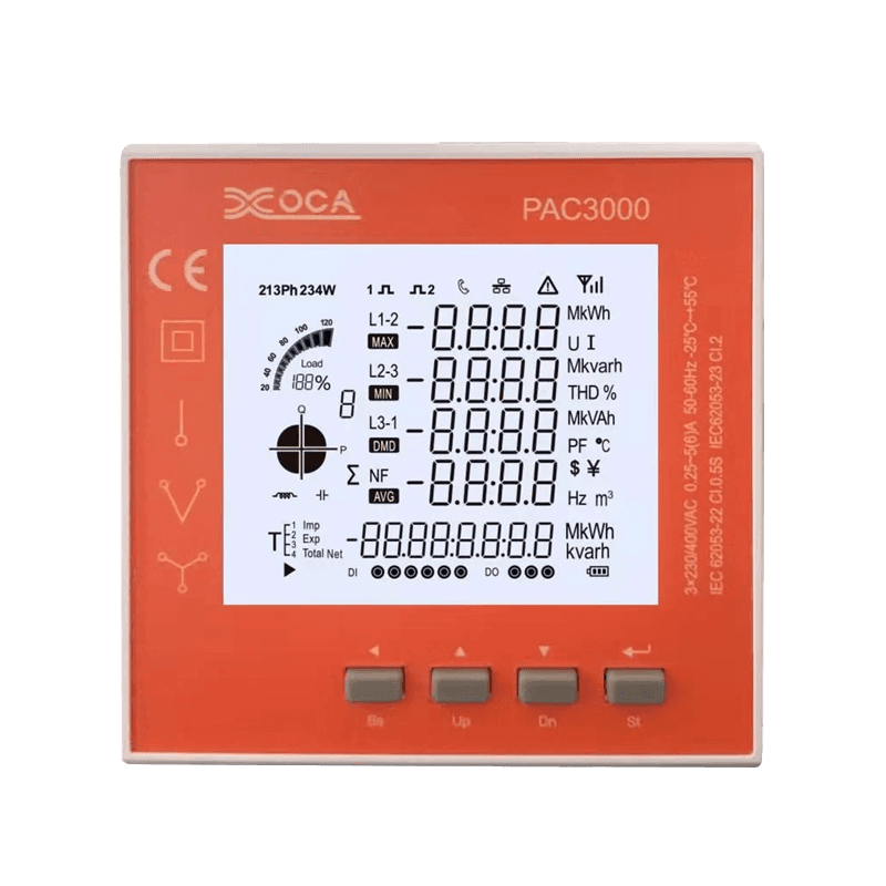 Medidor de energia eletrônico PAC3100 Smart Digital LCD WiFi